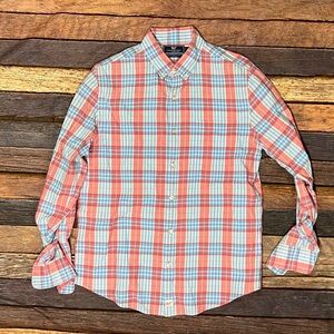 Vineyard Vines Slim Fit Murray Shirt Mens Plaid Long Sleeve Button Down